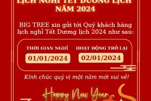 THÔNG BÁO NGHỈ TẾT DƯƠNG LỊCH 2024
